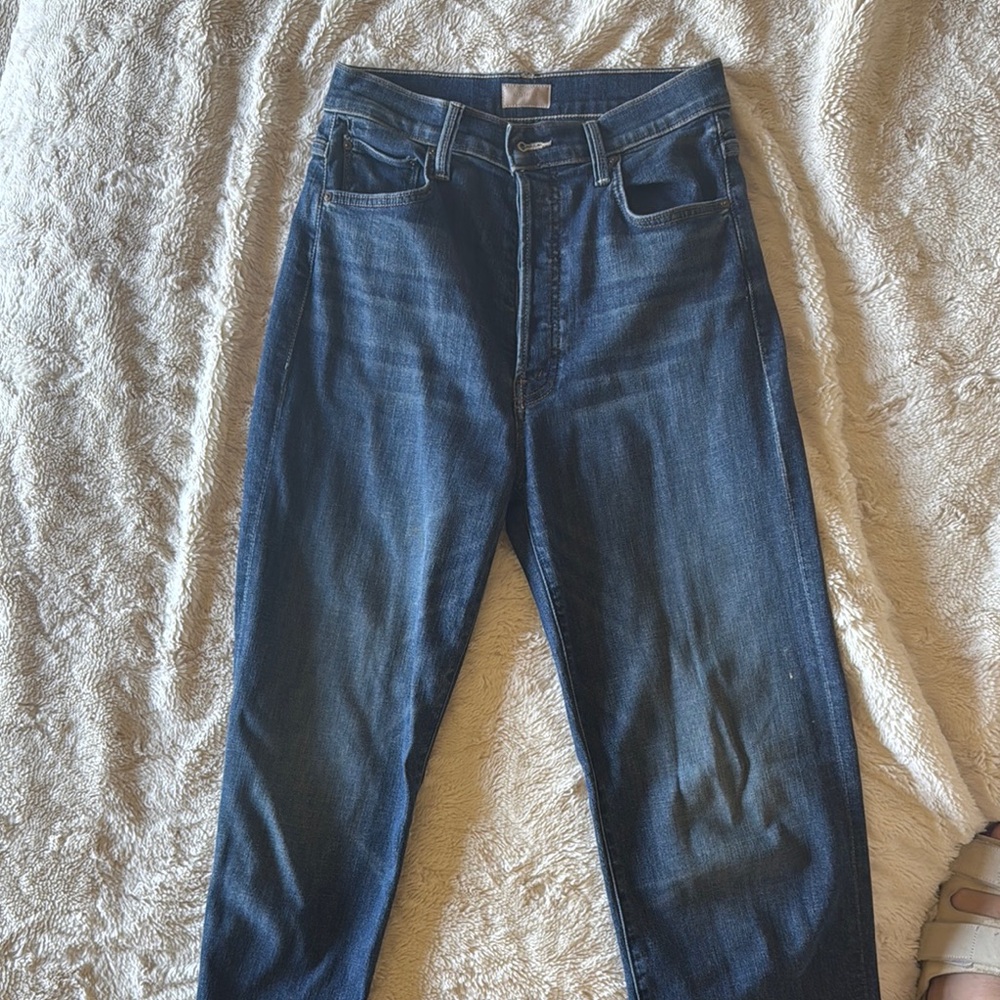 Mother rambler ankle fray Jeans